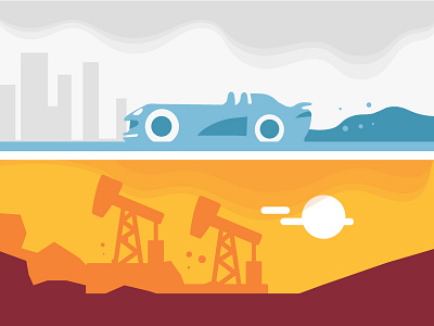 Planet Earth-01 car oil pollution rig smoke