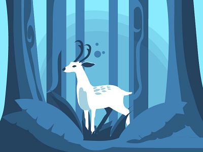 Random-06 blue deer forest pure safe