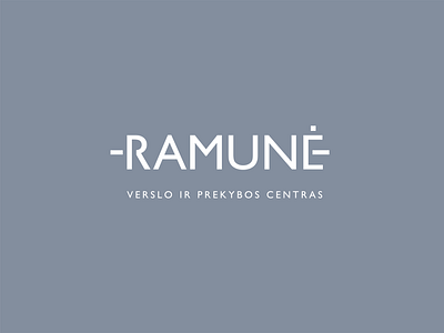 business and shopping center RAMUNE chamomile design graphicdesign logo logodesign minimal typogaphy