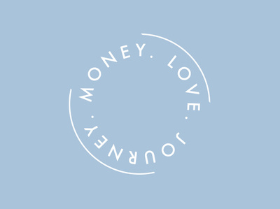 Money. Love. Journey. blue brand design graphic design identity logo