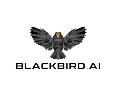 Blackbird animal bird black white design digital digital illustration drawing illustration illustrator logo logo bird minimal poligon vector
