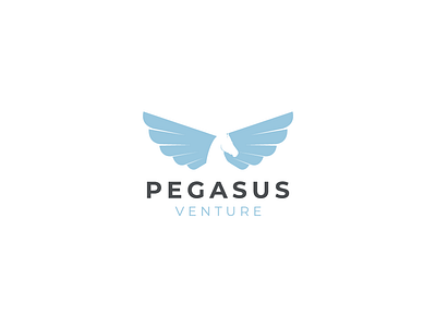 Pegasus animal blue branding design digital digital illustration drawing illustration illustrator logo minimal pegasus vector