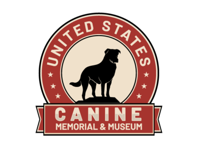 Canine Memorial illustration branding vector illustrator digital illustration digital drawing design minimal logo animal pet dog america united states museum memorial canine