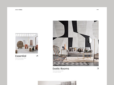 Bruno Tarsia Page Fragment architect architecture clean corporate design elegant furniture interior layout minimal modern site swiss typography ui ux web web design website