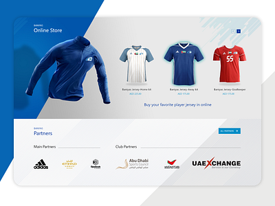 Sports Club - Landing Page concept