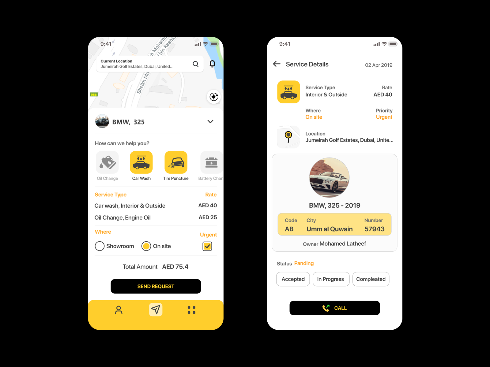 Vehicle Maintenance App by Latheef LP on Dribbble