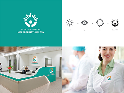 Eye Hospital & Research Center Logo branding cesign creative hospital logo research center