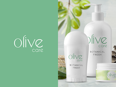 Olive Care Logo branding care creative design green health logo oil olive