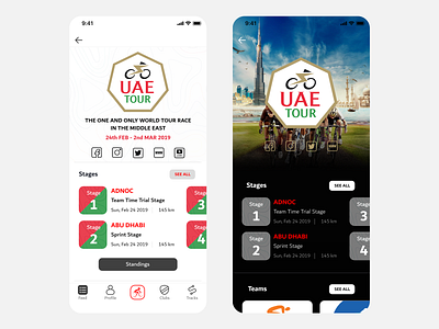 News for Cyclist in Cycling App cycling cyclist design dubai news stages ui ux