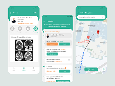 Patient App creative app hospital mobile app patient app tracking ui ux