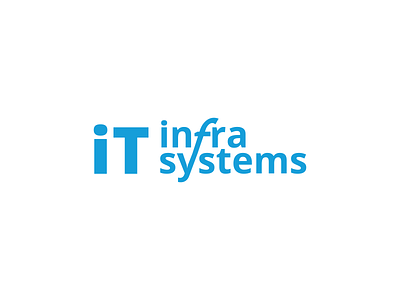 IT Infra System Logo Design blue branding creative design design illustration infra system it it branding logo vector