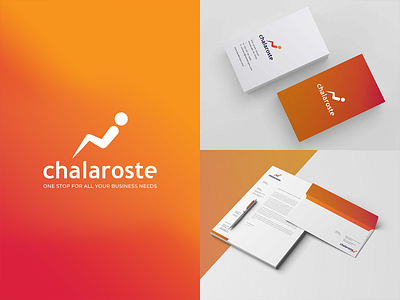 Chalaroste Logo Design branding creative design illustration it branding logo new orange vector yellow