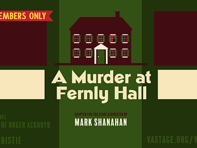 A Murder at Fernly Hall illustration play play poster poster theater theatre