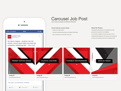 Carousel Social Media Job Post corporatedesign design freshgraduate graphic ideas job media social vacancy