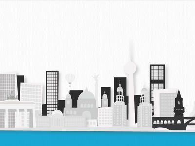 Berlin Skyline design illustration vector