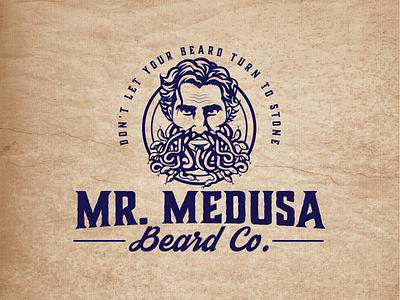 Beard company logo beard bearded brand identity branding graphicdesign illustration logo logo design logodesign rugged vector vintage