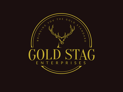 Golden deer logo