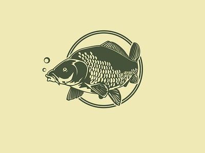 carp carp fish fishing graphic graphic design graphicdesign icon illustration logo retro vector vector illustration vector illustrator vintage