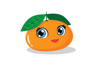 Tangerine cartoon cartoon cartoon illustration character design clementine femimine fruit illustration illustrator mascot mascot character tangerine vector vector illustration