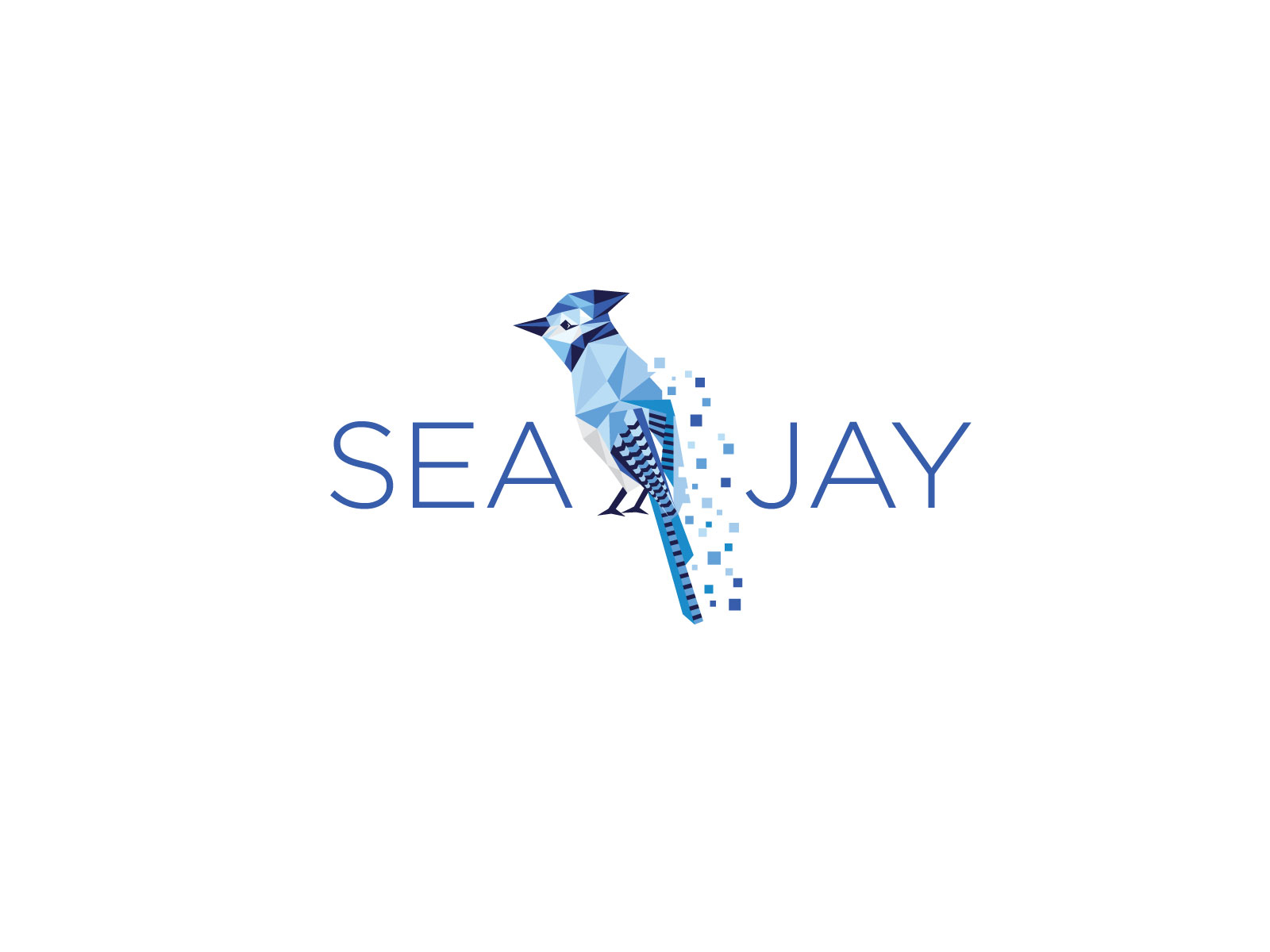 Blue Jay Bird Silhouette Logo Design Vector Illustration By weasley99