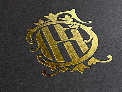 monogram brand identity branding classic design gold initials logo mark monogram sigil stamp vintage