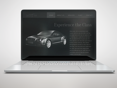luxury car rental webpage brand identity clean design clean ui graphic design luxury brand ui ui design uidesign uiux webdesign webpagedesign website
