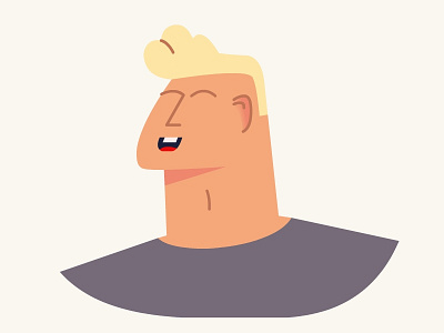 Just funny guy 2d avatar face funny guy illustration