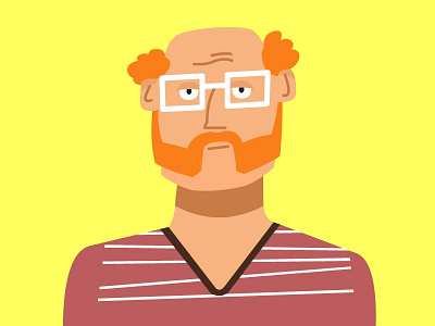 Hi, I'm your manager now! 2020 2d art avatar communication design face flat human illustration manager vector