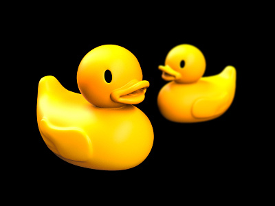 What the Ducks 3d 3d art