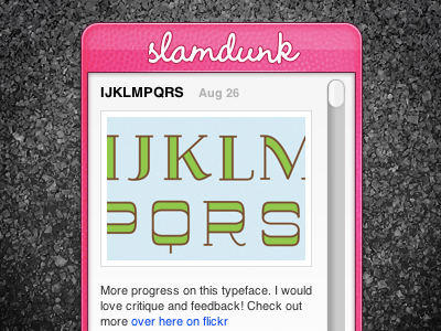 It's now known as Slamdunk pink slamdunk widget