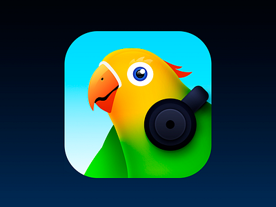 PodParrot app icon illustration ios iphone