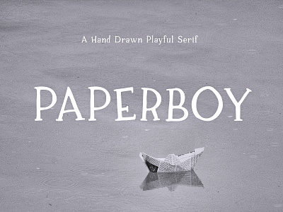 Paperboy | A Hand Drawn Playful Serif