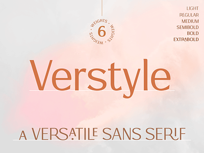 Verstyle | A Versatile Sans Serif