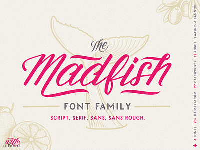 Madfish Font Family ++ Extras