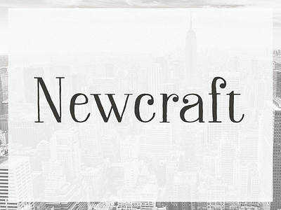 Newcraft Serif font hand drawn hand lettered handmade serif typeface