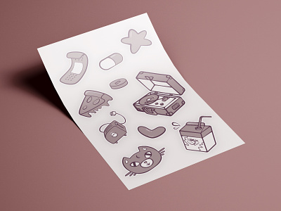 stickers illustraion illustration art illustrator packaging pattern