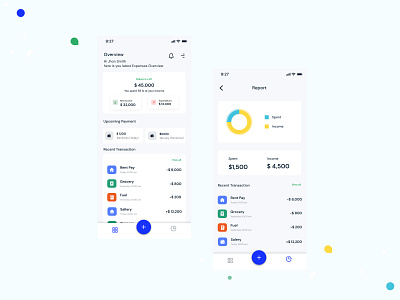 Money manager App Design app design icon typography ui ux