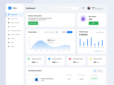 E-commerce Dashboard Ui Design design e commerce icon typography ui ux