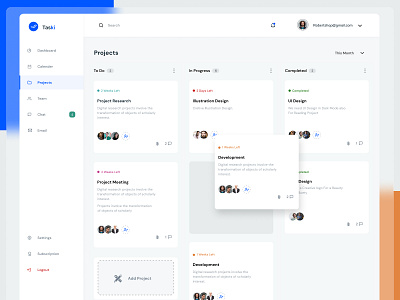 Project & Task management Dashboard UI Desgin