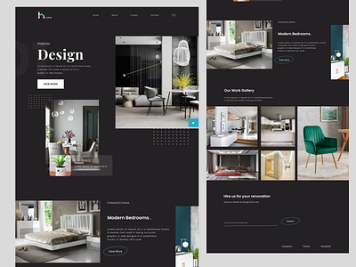 Home Interior Design Web design branding design e commerce icon logo typography ui ux