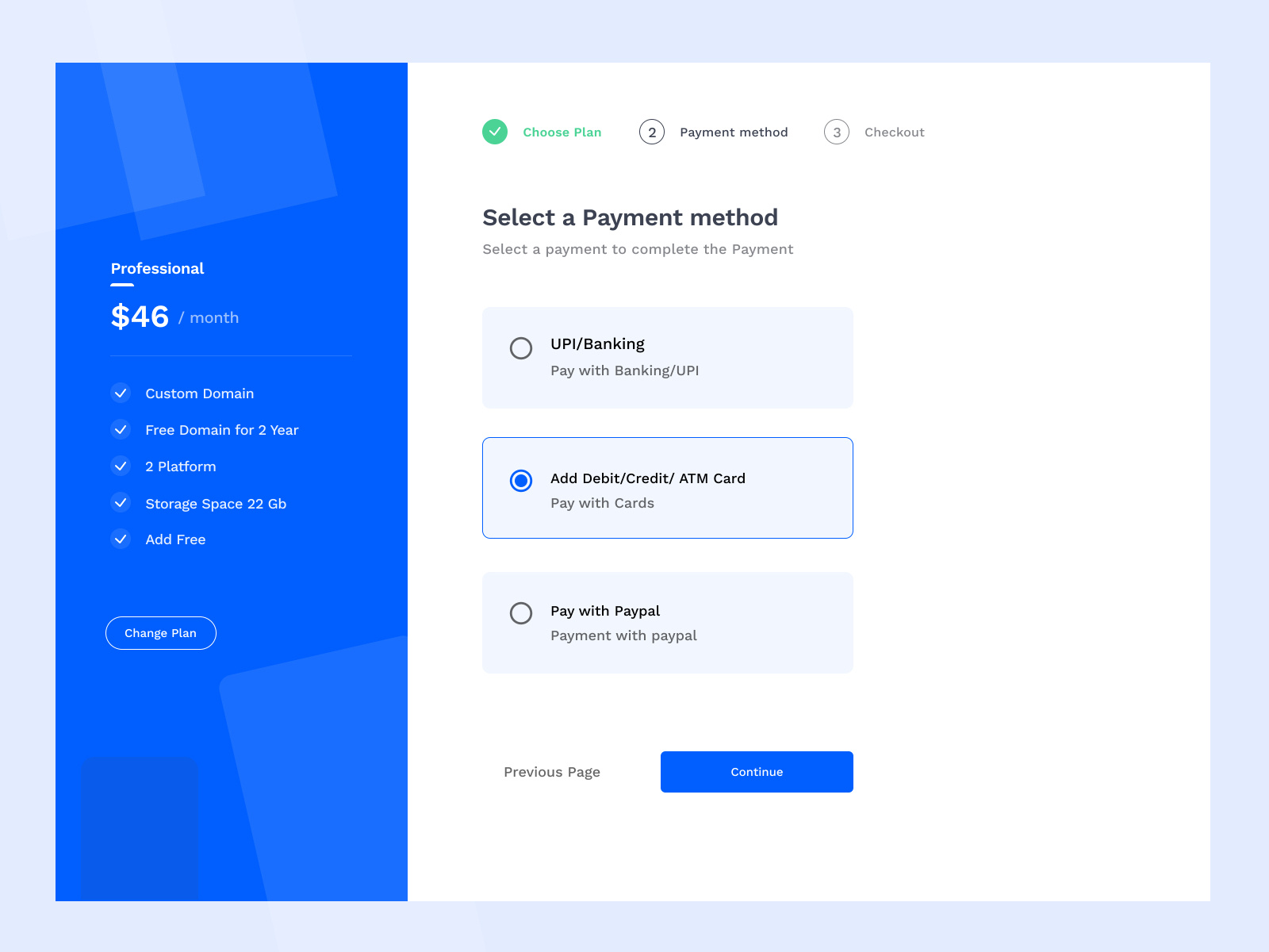 Payment method Design Concept by Vikram Kundu on Dribbble