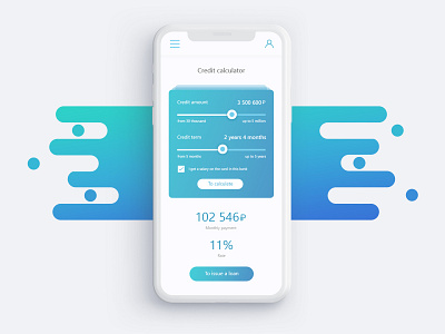 Credit calculator. Daily ui 04