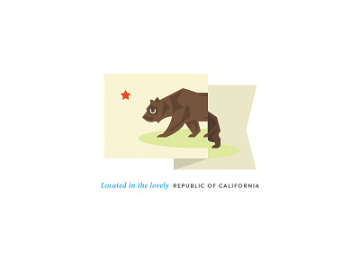 California bear california flag grass los angeles star state