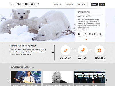 Urgency Network campaigns donate good help icons site urgency web