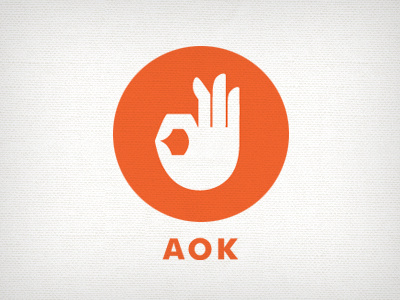 AOK final logo acts of kindness aok hand icon ok