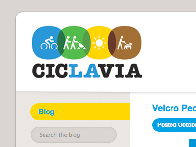 CicLaVia Website design web