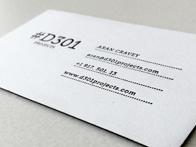 D301 Card business card