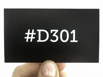 D301 Card Front busniess card identity letterpress
