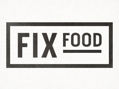 Fix Food food identity logo meat