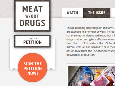 Meat Without Drugs Campaign animals antibiotics drugs food meat petition